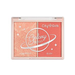 Iluminador e Blush Galaxy Dream (COR B) - City Girls