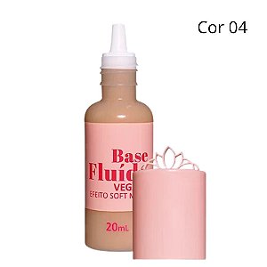 Base Fluída Vegana Efeito Soft Matte (COR 04) - Miss Lary