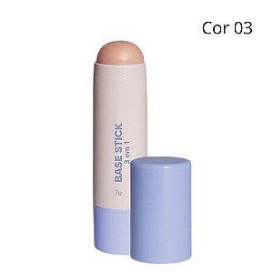 Base Stick 3 em 1 Corretivo, Contorno e Base (COR 03) - Miss Lary