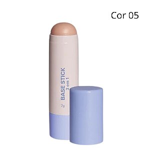 Base Stick 3 em 1 Corretivo, Contorno e Base (COR 05) - Miss Lary