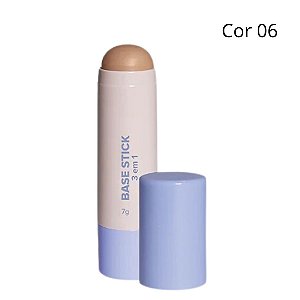 Base Stick 3 em 1 Corretivo, Contorno e Base (COR 06) - Miss Lary