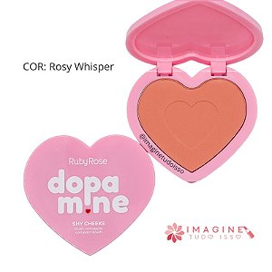 Blush Compacto Shy Cheeks Dopamine (COR: Rosy Whisper) - Ruby Rose
