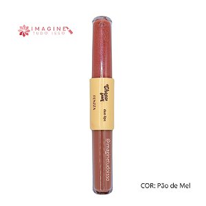 Duo Lips Batom + Gloss Choco Fun (COR Pão de Mel) - Fenzza