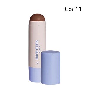 Base Stick 3 em 1 Corretivo, Contorno e Base (COR 11) - Miss Lary