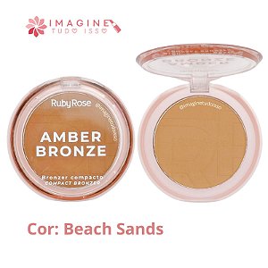 Bronzer Compacto Amber Bronze (COR Beach Sands) - Ruby Rose