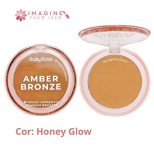 Bronzer Compacto Amber Bronze (COR Honey Glow) - Ruby Rose