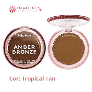 Bronzer Compacto Amber Bronze (COR Tropical Tan) - Ruby Rose