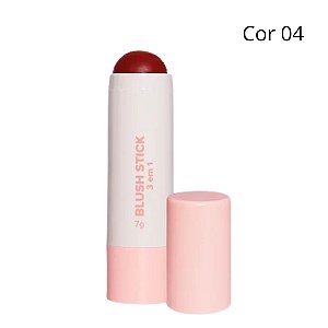Blush Stick 3 em 1 Sombra, Batom e Blush (COR 04) - Miss Lary