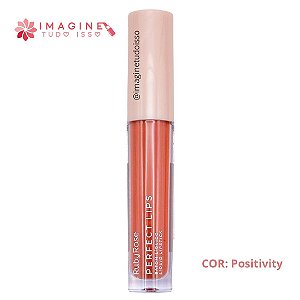 Batom Líquido Perfect Lips (COR Positivity) - Ruby Rose