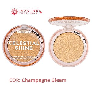 Iluminador Compacto Celestial Shine (COR Champagne Gleam) - Ruby Rose