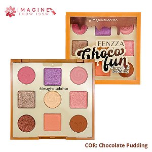 Paleta de Sombras Choco Fun (COR Chocolate Pudding) - Fenzza