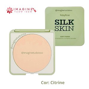 Pó Compacto Soft Finish Silk Skin (COR Citrine) - Ruby Rose