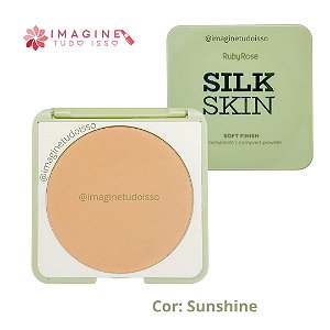 Pó Compacto Soft Finish Silk Skin (COR Sunshine) - Ruby Rose