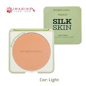 Pó Compacto Soft Finish Silk Skin (COR Light) - Ruby Rose