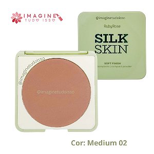 Pó Compacto Soft Finish Silk Skin (COR Medium 02) - Ruby Rose