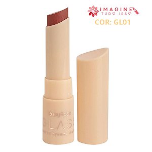 Batom Creamy Matte Glass (COR GL01) - Ruby Rose
