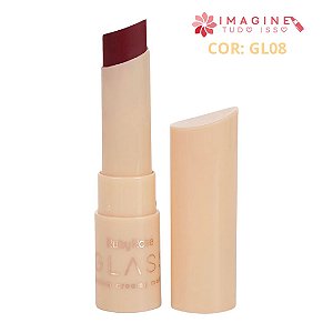Batom Creamy Matte Glass (COR GL08) - Ruby Rose