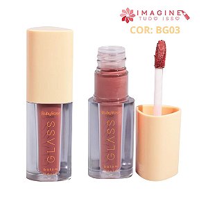 Batom Líquido Velvety Glass (COR BG03) - Ruby Rose
