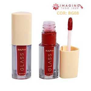 Batom Líquido Velvety Glass (COR BG08) - Ruby Rose
