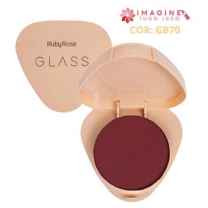 Blush Compacto Glass (COR GB70) - Ruby Rose