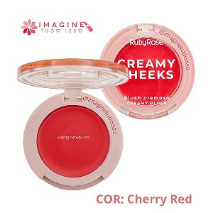 Blush Cremoso Creamy Cheeks (COR Cherry Red) - Ruby Rose