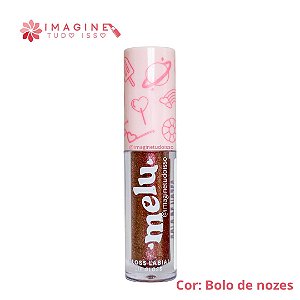 Gloss Labial Novo (COR Bolo de Nozes) - Melu by Ruby Rose
