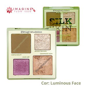 Paleta de Contorno, Blush e Iluminador Perfect Palette Silk Skin (COR Luminous Face) - Ruby Rose