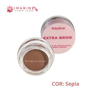 Pomada de Sobrancelhas Extra Brow (COR Sepia) - Ruby Rose