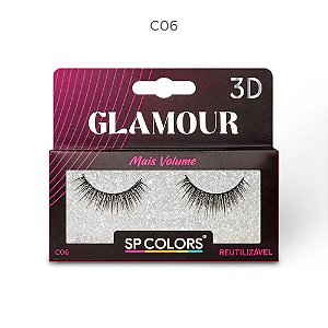 Cílios Postiços 3D Glamour (MODELO C06) - SP Colors