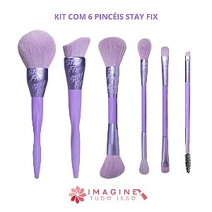 Kit 6 Pincéis Stay Fix - Ruby Rose