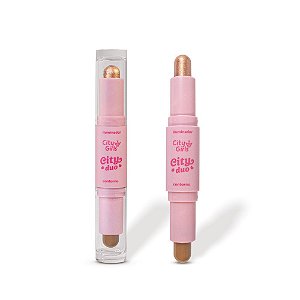Iluminador e Contorno Stick City Duo (COR 1) - City Girls