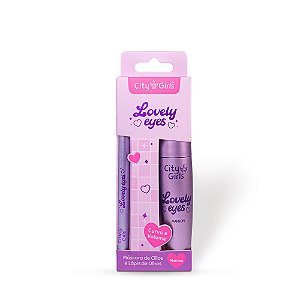 Kit Máscara de Cílios e Lápis de Olhos Lovely Eyes (COR Marrom) - City Girls