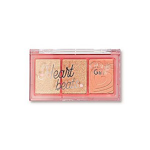Paleta de Blush e Iluminador Heart Beats - City Girls