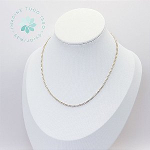 Choker Semijoia Brilhante Delicada 35cm (dourado)