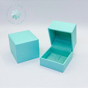 Caixa de Armazenamento/Presente para Anel (cor: Tiffany)