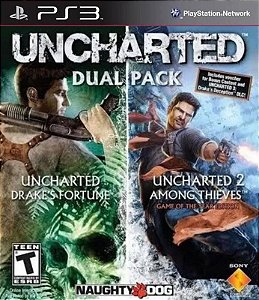 Uncharted Pacote Duplo Ps3 - Mídia Digital