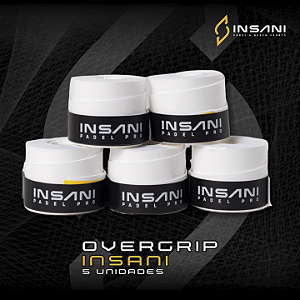 OVERGRIP INSANI BRANCO - 5 UNIDADES