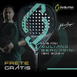 RAQUETE DE PADEL INSANI J. BERGAMINI PRO MODEL 2024 18K
