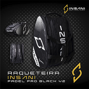 RAQUETEIRA INSANI PADEL PRO BLACK V2