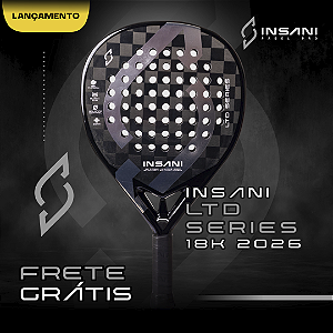 RAQUETE DE PADEL INSANI LTD SERIES BLACK 18k 2026
