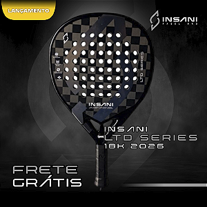 RAQUETE DE PADEL INSANI LTD SERIES BLACK 18k 2026
