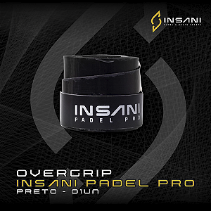 OVERGRIP INSANI PRETO - 1 UNIDADE