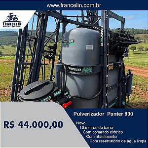 Pulverizador Panter 800 litros comando elétrico