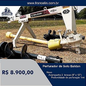 Perfurador de Solo Baldan Novo