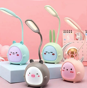 Luminária De Mesa Luz LED Bichinhos Recarregavel