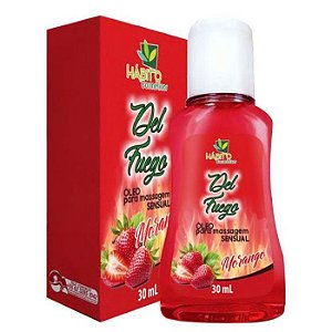 ÓLEO DE MASSAGEM SENSUAL DEL FUEGO 30ML - HÁBITO COSMÉTICOS