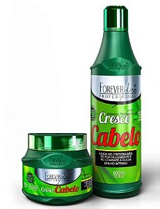 KIT SHAMPOO E MASCARA CRESCE CABELO 240 G - FOREVER LISS