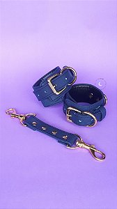 Algemas de Couro Luxo | Azul