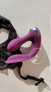 Phanxy DP | Vibrador para Dupla Penetração (Vaginal e Anal) | Aplicativo