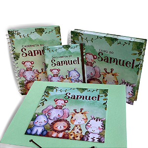 Kit Caderneta de Vacina e Livro do Bebê Personalizado + Brinde
